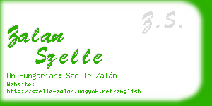 zalan szelle business card